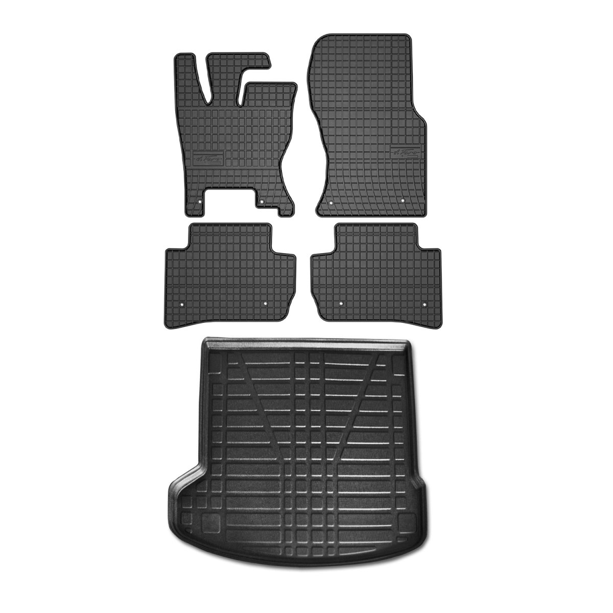 Land Rover Range Rover Velar Floor-Trunk Mats - Omac - El-Toro & YPS - Black - 2017